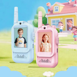 2Pcs Rechargeable Kids Video Walkie Talkie | Voice changer effect