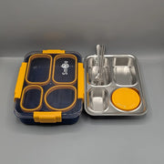 Leak Proof 4 Compartment Stainless Steel Lunch Box | LX2560