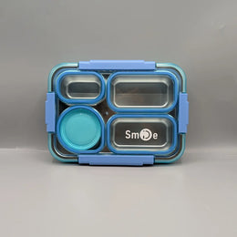 Leak Proof 4 Compartment Stainless Steel Lunch Box | LX2560