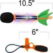 Light-Up Flying Foam Rockets