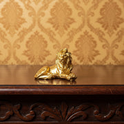 Golden Lion Decorative Showpiece