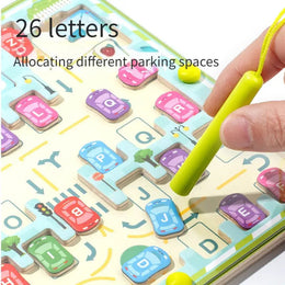 Wooden Magnetic Alphabet Matching Word Puzzle | Educational Toy