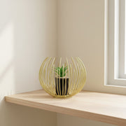 Metal Cage with Artificial Plant Set