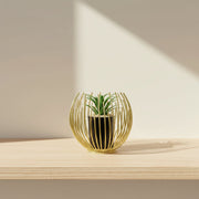 Metal Cage with Artificial Plant Set