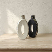 2Pcs Modern Hollow Decorative Vase Set