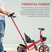 Kids 3 Wheeler Tricycle with Push Handle | PT616-A 2 in 1 Kids Cycle 