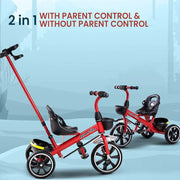 Kids 3 Wheeler Tricycle with Push Handle | PT616-A 2 in 1 Kids Cycle 