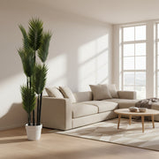 Artificial Phoenix Palm Plant in Decorative White Pot | Premium Indoor Palm Tree for Home & Office Décor