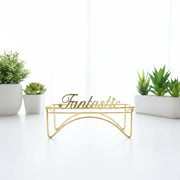 Artificial Succulent Planter with Golden Stand