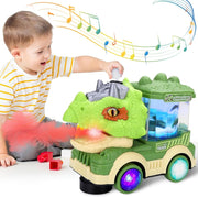 Dinosaur Spray Truck Toy with Light & Music | QB-38Y
