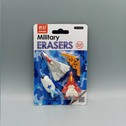 Military Aircraft Eraser Set