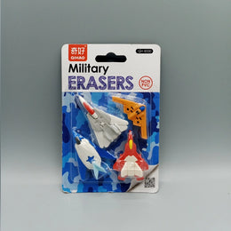 Military Aircraft Eraser Set