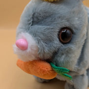 Battery Operated Walking Fluffy Rabbit Toy | Stuff Rabbit for Kid