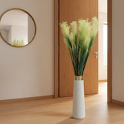 Artificial Pampas Grass in White Floor Vase | Premium Faux Decorative Plant for Home & Office Décor