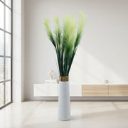 Artificial Pampas Grass in White Floor Vase | Premium Faux Decorative Plant for Home & Office Décor
