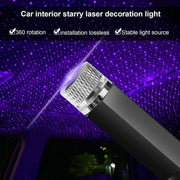 Mini USB LED Car Roof Star Projector Night Light