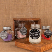 Mason Jar Glass Scented Candles | Handmade wax candle
