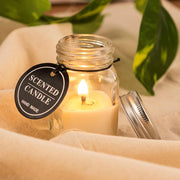 Mason Jar Glass Scented Candles | Handmade wax candle