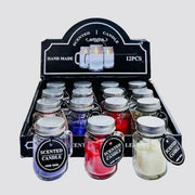 Mason Jar Glass Scented Candles | Handmade wax candle