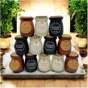 Scented Smoke Free Glass Jar Candles with Wood Cork Lid