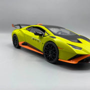 1:24 Diecast Lambo Huracán STO Model Sports Car | Lamborghini with Rear Wing