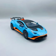 1:24 Diecast Lambo Huracán STO Model Sports Car | Lamborghini with Rear Wing