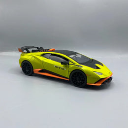1:24 Diecast Lambo Huracán STO Model Sports Car | Lamborghini with Rear Wing