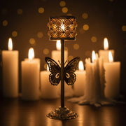 Luxury Butterfly Pearl Candle Stand