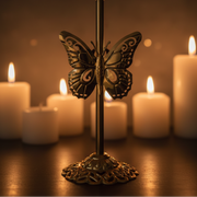 Luxury Butterfly Pearl Candle Stand