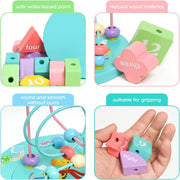 Wooden Six Sided Intelligence Beads Box TM372