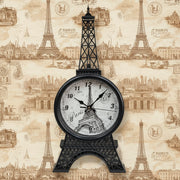 Eiffel Tower Style Decorative Wall Clock – Modern Silent Quartz Wall Clock for Home & Office