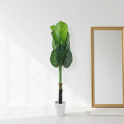 Artificial Banana Plant in Decorative Pot | Large Tropical Indoor Floor Plant for Home & Office Decor