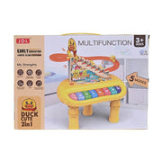 2-in-1 Multifunction Early Education & Duck Slide Piano Set