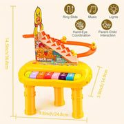 2-in-1 Multifunction Early Education & Duck Slide Piano Set