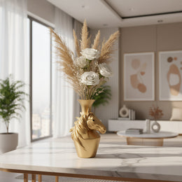 Luxury Horse Head Decorative Vase