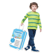 Kids Trolley Case Money Bank with Light & Music | WF-3003 Money Box in Multicolor