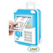 Kids Trolley Case Money Bank with Light & Music | WF-3003 Money Box in Multicolor
