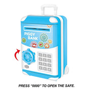 Kids Trolley Case Money Bank with Light & Music | WF-3003 Money Box in Multicolor