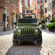 Army Style Kids Electric Ride-On Jeep | Dual Motor Jeep