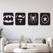 Wooden Marvel Frames 4 Pcs Set