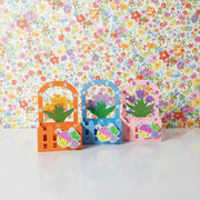 Handcrafted Wooden Flower Pen Holder