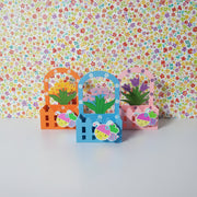 Handcrafted Wooden Flower Pen Holder