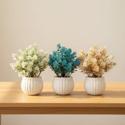 Pack of 3 Artificial Plants & Flowers