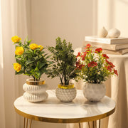 Pack of 3 Artificial Plants & Flowers