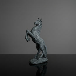 Modern Rearing Horse Statue Decor