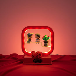 Romantic Couple LED Night Lamp with Music