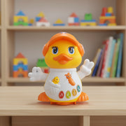 Battery Operated Dancing Duck with Light & Music for Kids