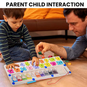 Wooden 2-in-1 Magnetic Color and Number Maze | Educational Toy for Kids
