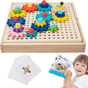 Wooden Gear Building Game | Educational Toy for Kids