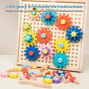 Wooden Gear Building Game | Educational Toy for Kids